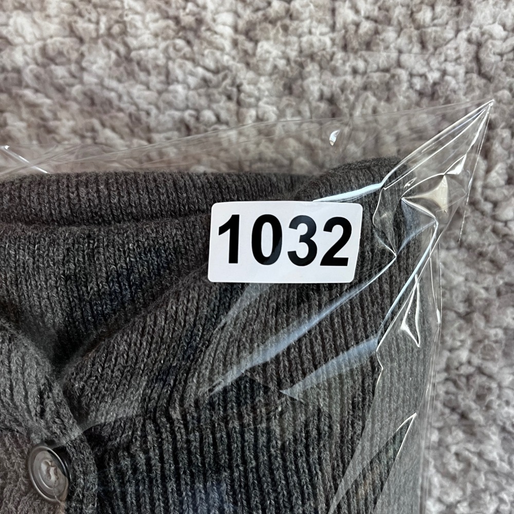 Y2K Gap Mens Large Gray Cotton Ribbed Knit Button Front Sweater Vest Chandler - Picture 10 of 10
